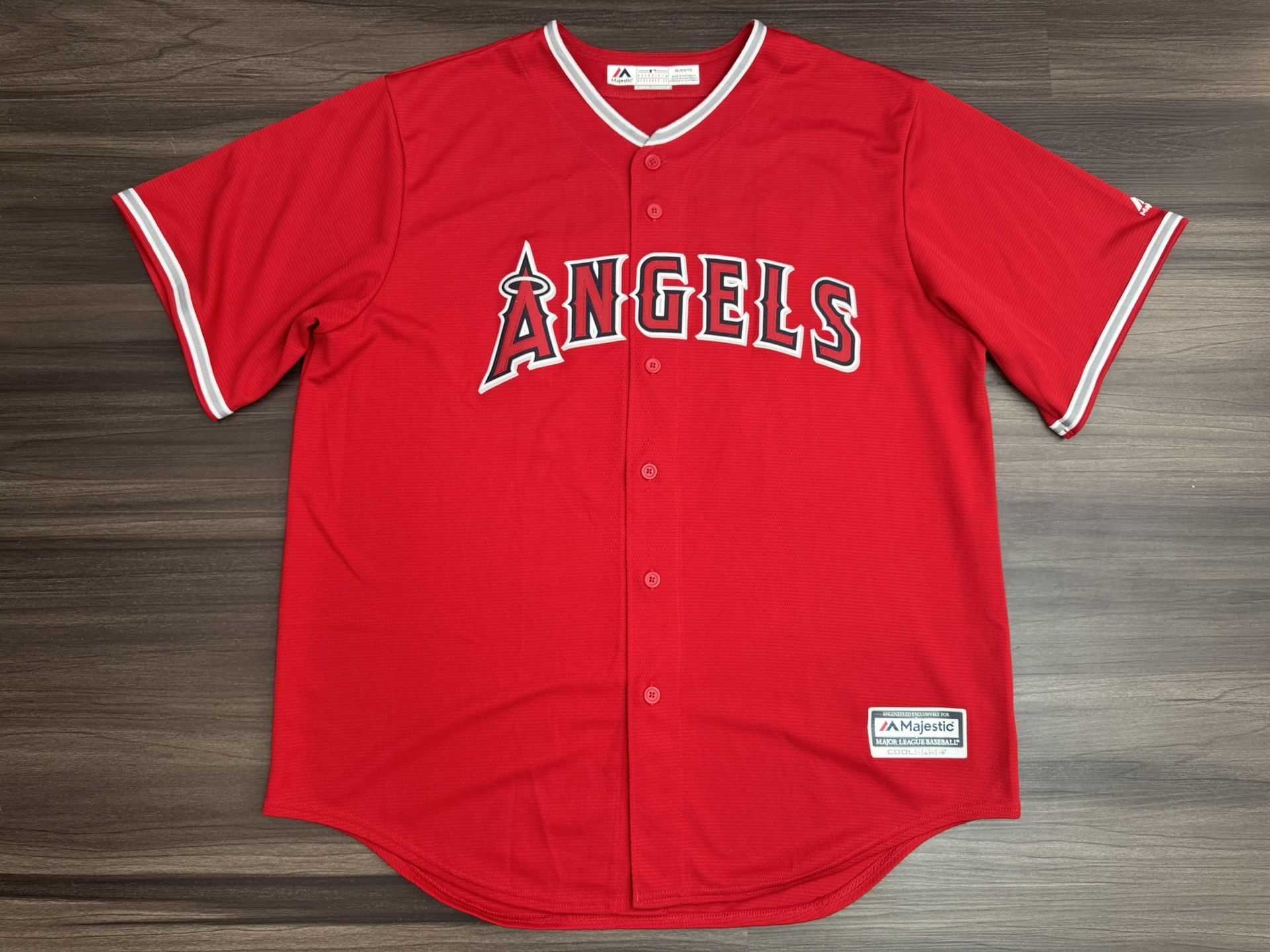 Majestic Los Angeles Angels Albert Pujols #5 MLB Cool Base Stitched Jersey Sz XL 100% authentic. Good condition, lightly worn. The product is a Maj