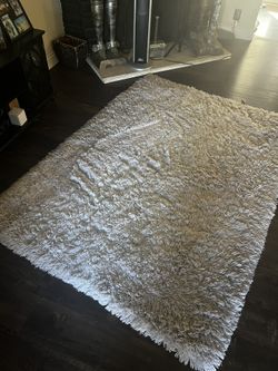 Beautiful Shaggy Cream Rug !