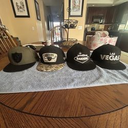 8 Raiders Caps