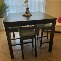 Black IKEA Dinning Table 43”x43”x 37” H