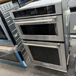 Kitchen Aid stainless steel 27” microwave oven combo