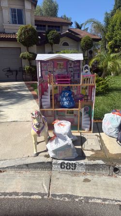 Doll House, clothes, books,  horse, children books
