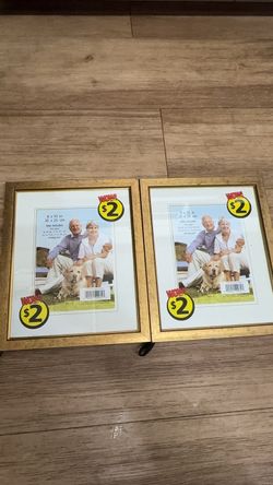 MGS Gold Picture Frame with Mat, 8x10 in