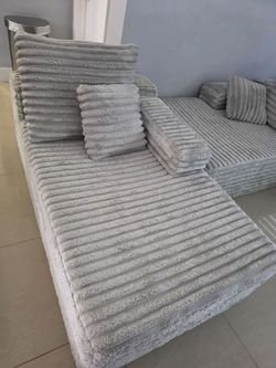 Grey Boneless Couch
