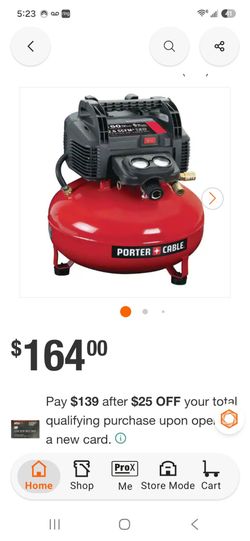 Porter-Cable Pancake Air Compressor