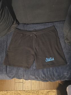 Outrank Brand Status Black Sweat Shorts