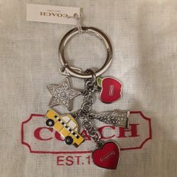 Coach New York City Multi-Charm Key Chain / Fob - New With Tag