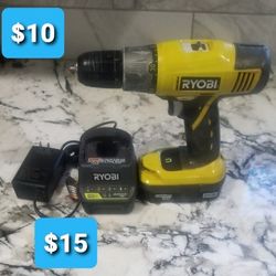 RYOBI DRILL THE BATTERY DONT CHARGE  ASKING $25 FOR DRILL AND CHARGER.