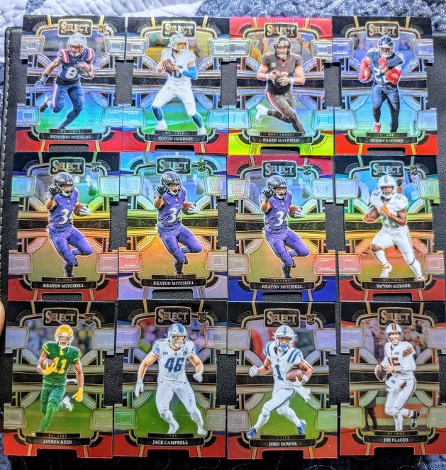 2023-25 NFL Panini Select Football Die-Cuts Prizms
