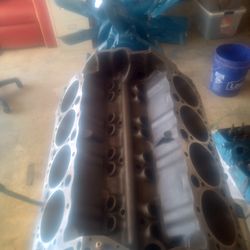 Rebuilt Chevy 350 Heads Have Been Machined 