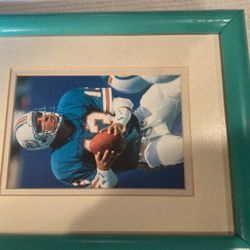 HALL OF FAMER DAN MARINO MIAMI DOLPHINS NFL CUSTOM MATTED FRAME PHOTO PRINT 10x12