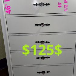 Beautiful Crystal Knob Dresser
