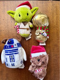 Hallmark Itty Bittys Star Wars Christmas Plush Set of 4