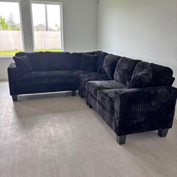 New Sectional Sofa Black 