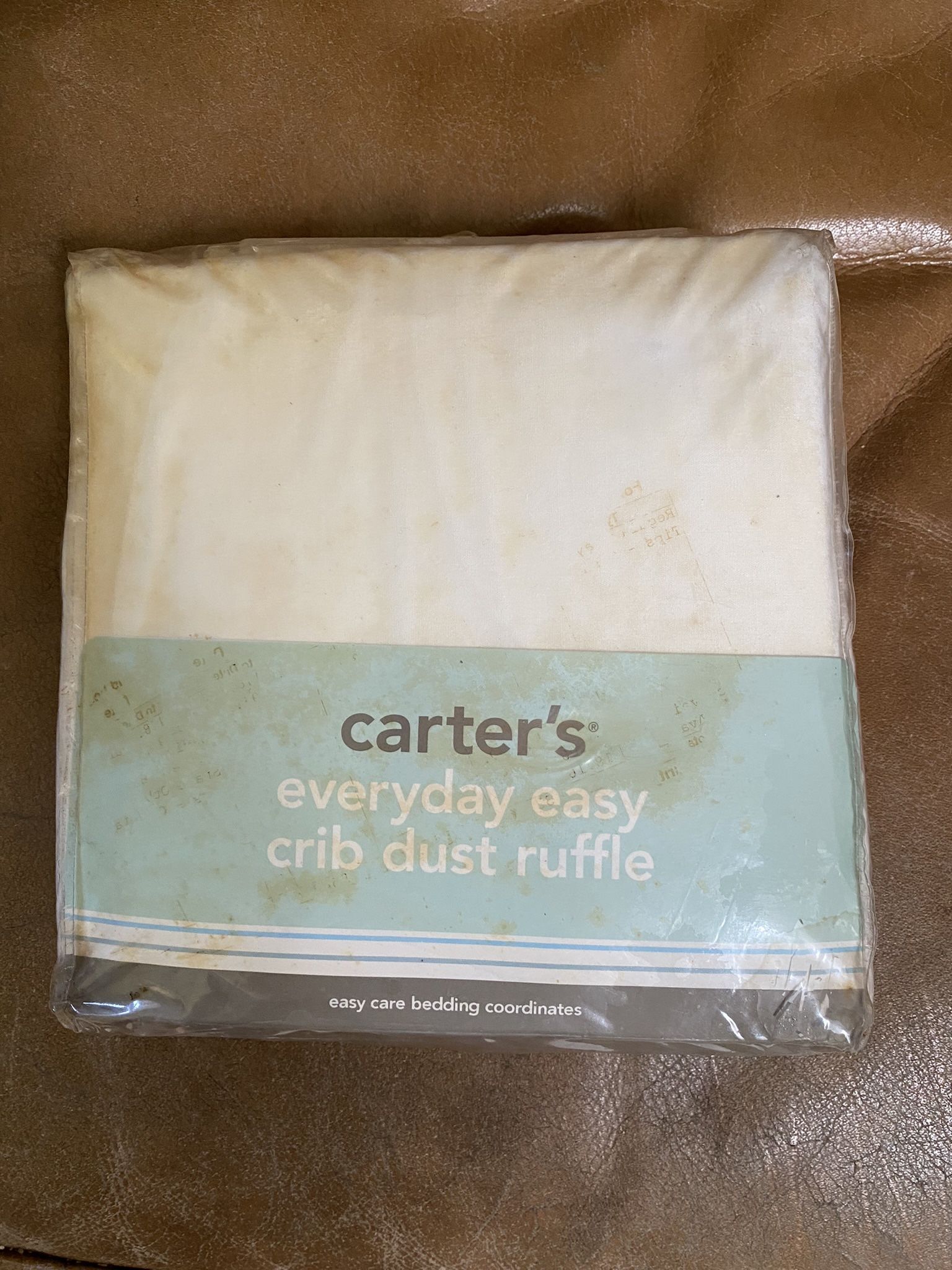 Brand New Carters Brand Crib Dust Ruffle( White)