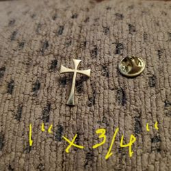 Gold Cross Pin