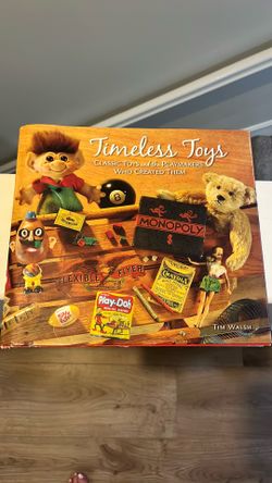 Timeless toys, coffee table, book