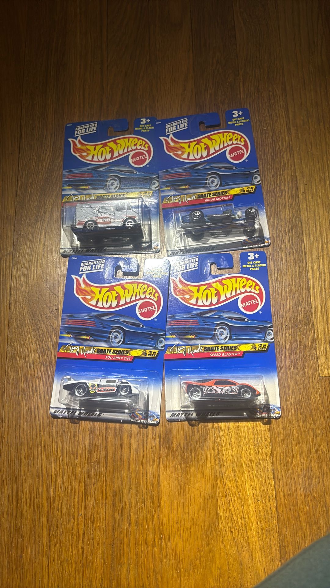 Hot Wheels Tony Hawk Skate Series (x4)