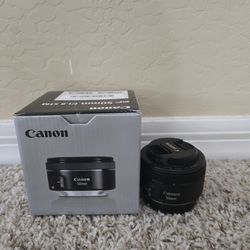 NEW Canon 50mm F1.8 STM camera lens!