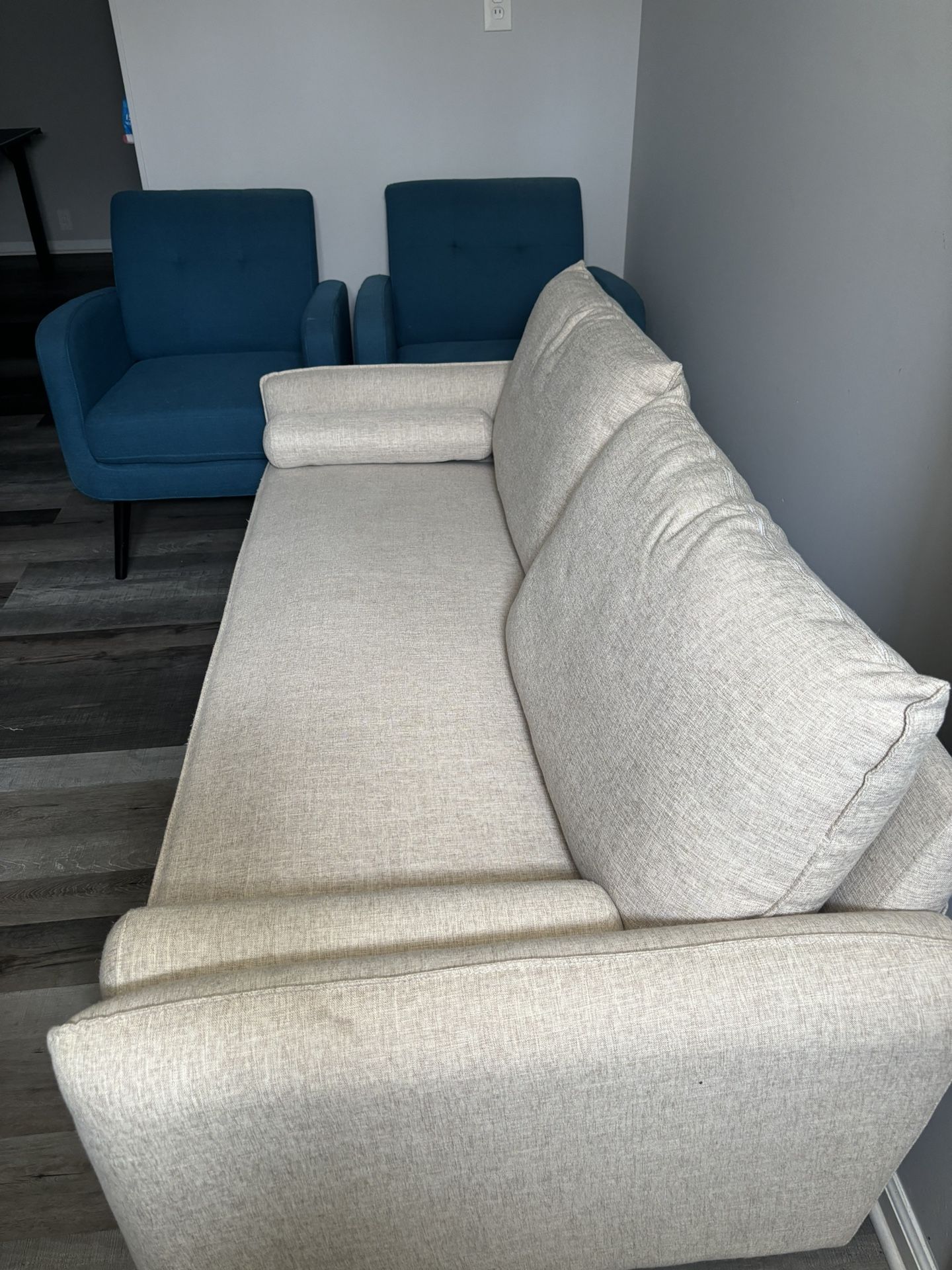 Mid Century Sofa And Two Chairs