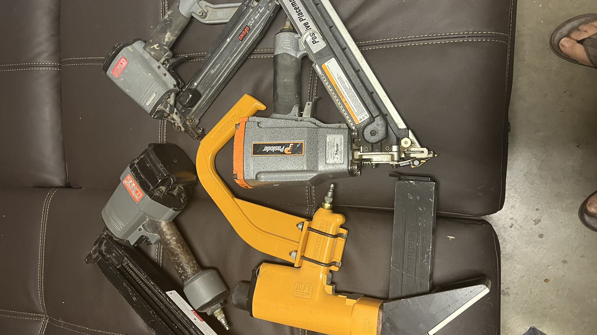Sanco Nail Guns And Floor Staple And A Positive Placement Gun