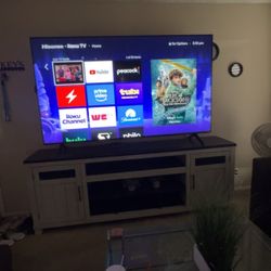 85 Inch Roku TV With TV Stand