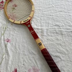 Wilson Tony Trabert Capri Tennis Racquet Red Speed Flex Fibre Face Vintage