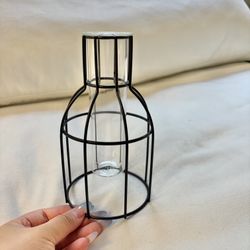 7" Glass tube vase propagation station