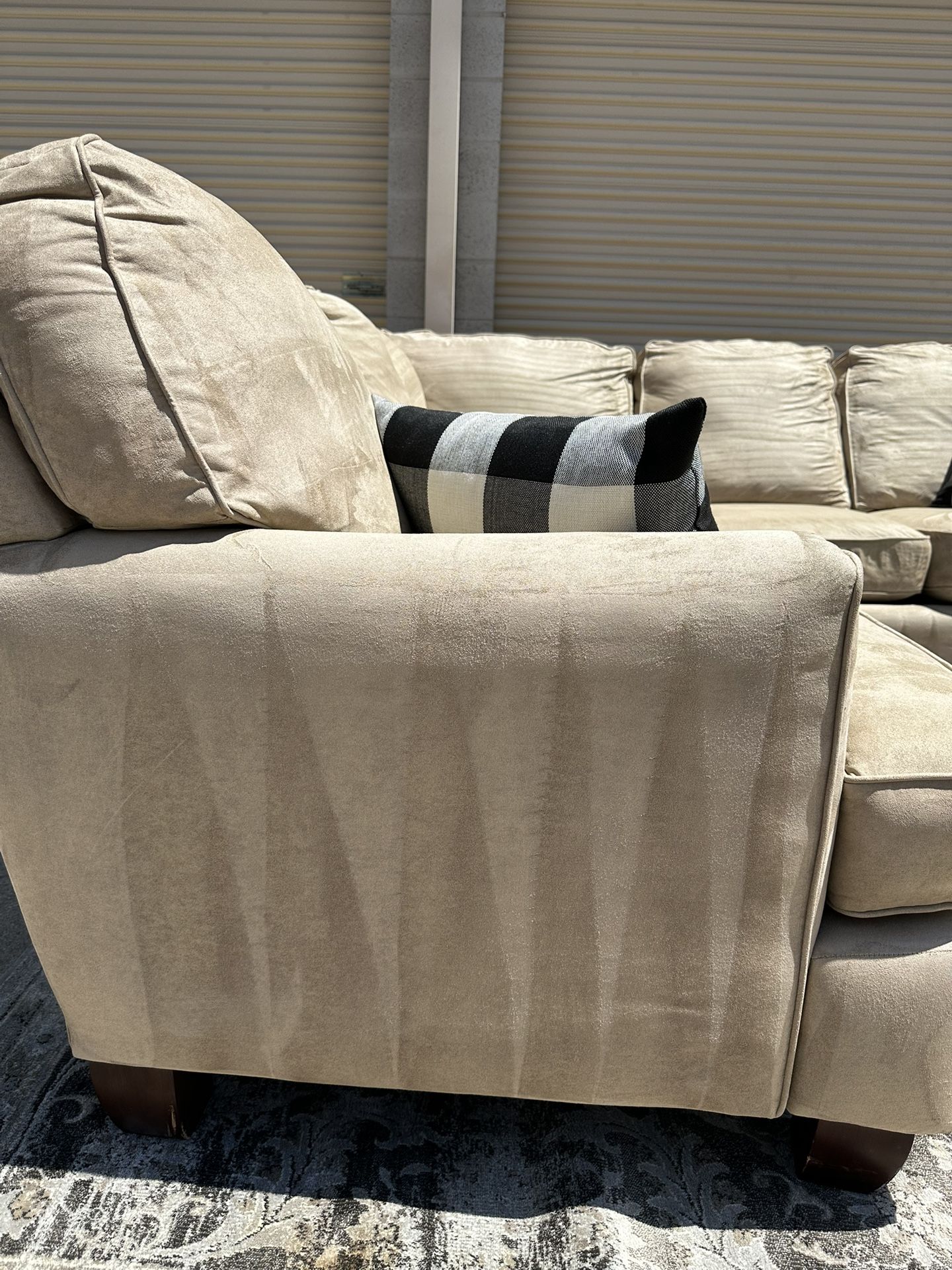 Big L Sectional Sofa Couch