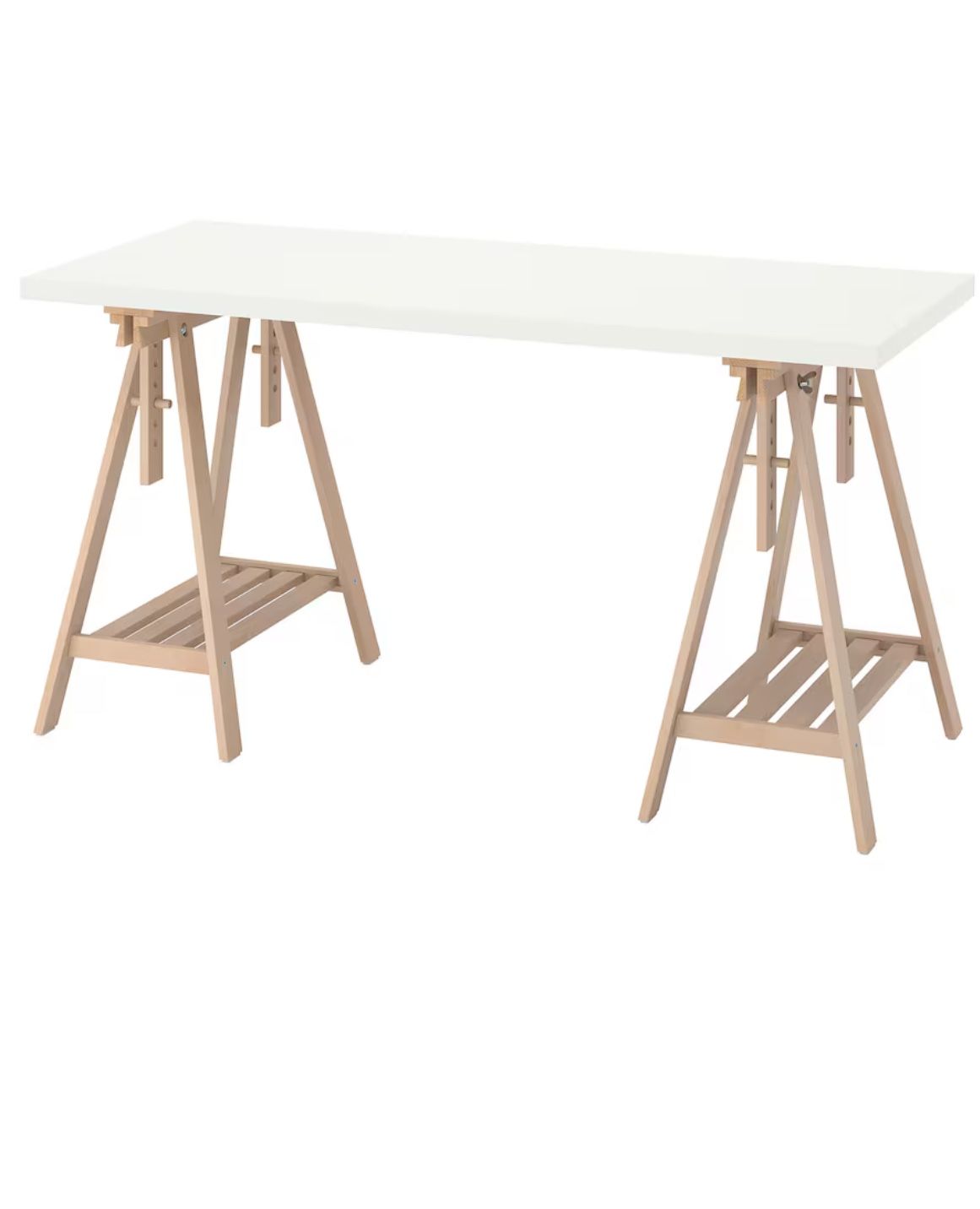 Sawhorse Desk With White Top