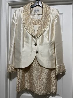 Tan & Cream 2pc Suit