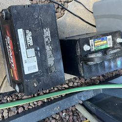 Two Good Working Car And Truck Batteries. 