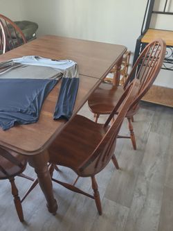 Full Wooden Dining Table Set