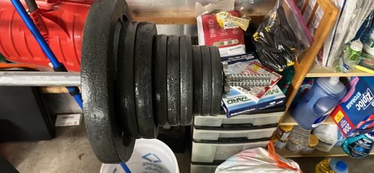 Weights 135lb total