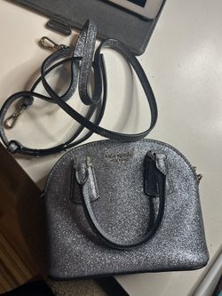 Gray Glitter Small Kate Spade purse