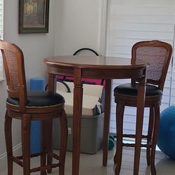 high top table with 2 stools