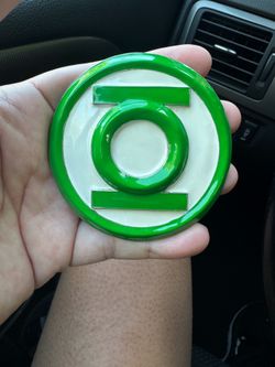 Green lantern belt buckle