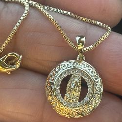 14k gold plated necklace