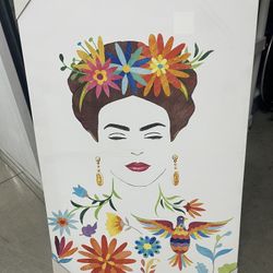 Beautiful woman frame