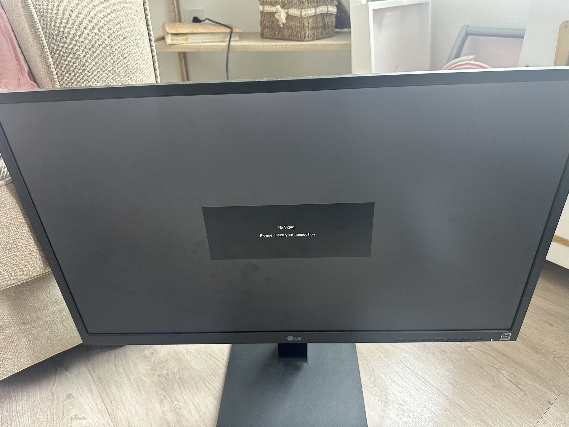 Used Adjustable Height LG Computer Monitor