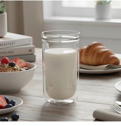 Double Wall Glass Cup 16oz 2pcs