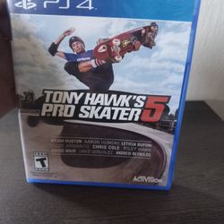 2015 Tony Hawk Pro Skater 5 Playstation 4 New Factory Sealed 