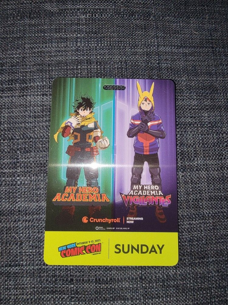 NYCC New York Comic Con Sunday Ticket