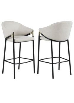New Assembled From The Box-setof2barstools- NEW ELGANT 