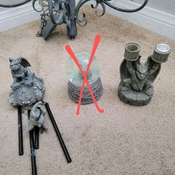 Halloween Decorations Gargoyles Wind Chimes Or Candle Holder 