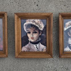 3 Vintage Cherry Jeffe Huldah Framed Prints
