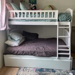 Bunk Bed Full & Twin With Trundle 
