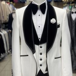 Men's And Kid's Suits Tuxedos Dress Shirt Pants Bow Ties Suspenders