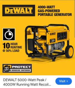 DeWalt  Gas Powered Generator