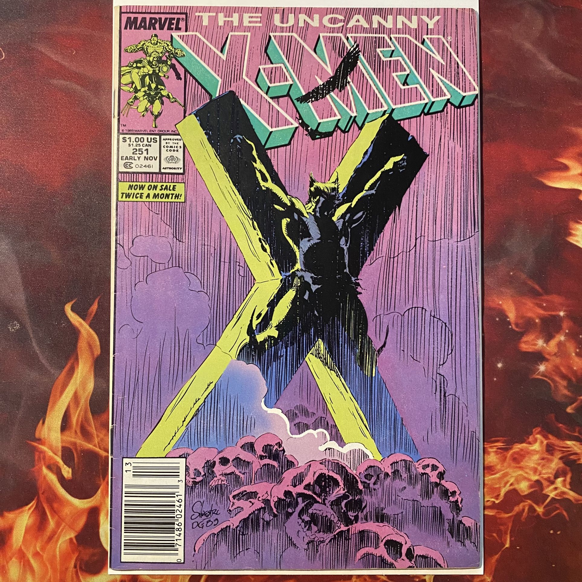 1989 X-Men #251 (Silvestri Wolverine Cover)